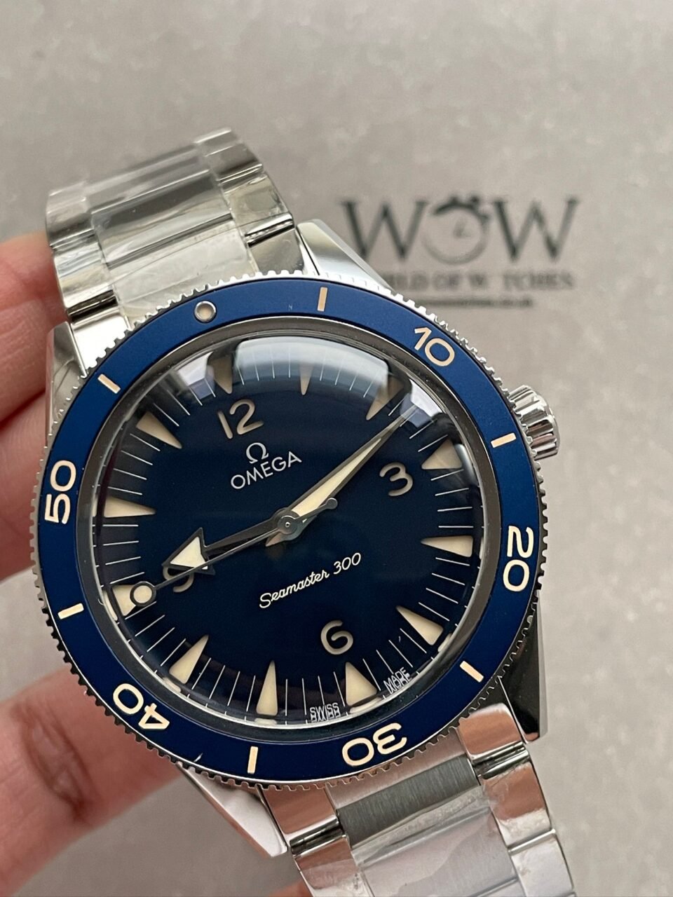 Seamaster 300 Heritage VSF 1:1 Best Edition Blue Dial on SS Bracelet A8912 - Image 2