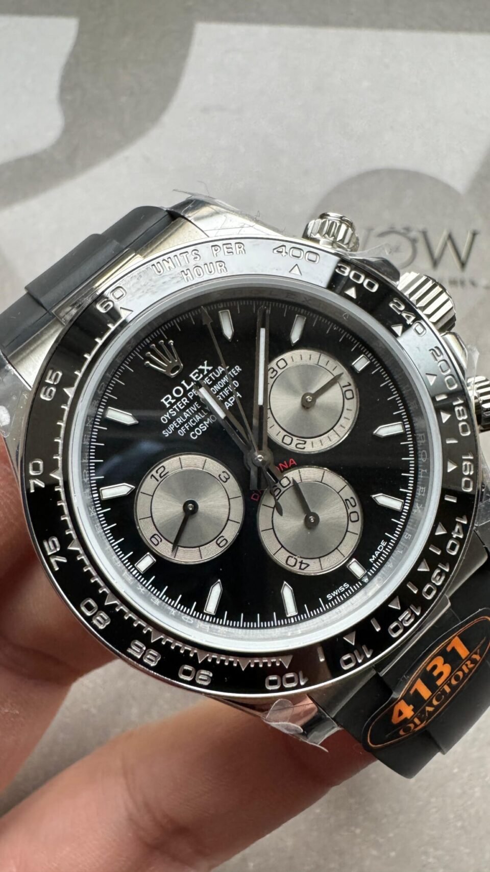 2023 Daytona 126500 QF 1:1 Best Edition 904L Steel Black Dial on SS Braclet SA4131 - Image 3