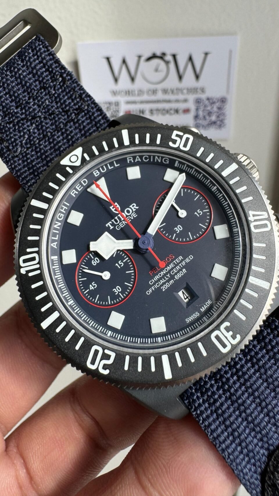 Pelagos M25807KN-0001 Carbon M+F 1:1 V4 Best Edition Blue dial Blue Ceramic Bezel on Nylon Strap A7750 - Image 6