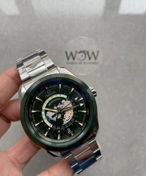 Seamaster Aqua Terra Worldtimer VSF 1:1 Best Edition Green Dial on SS Bracelet A8938