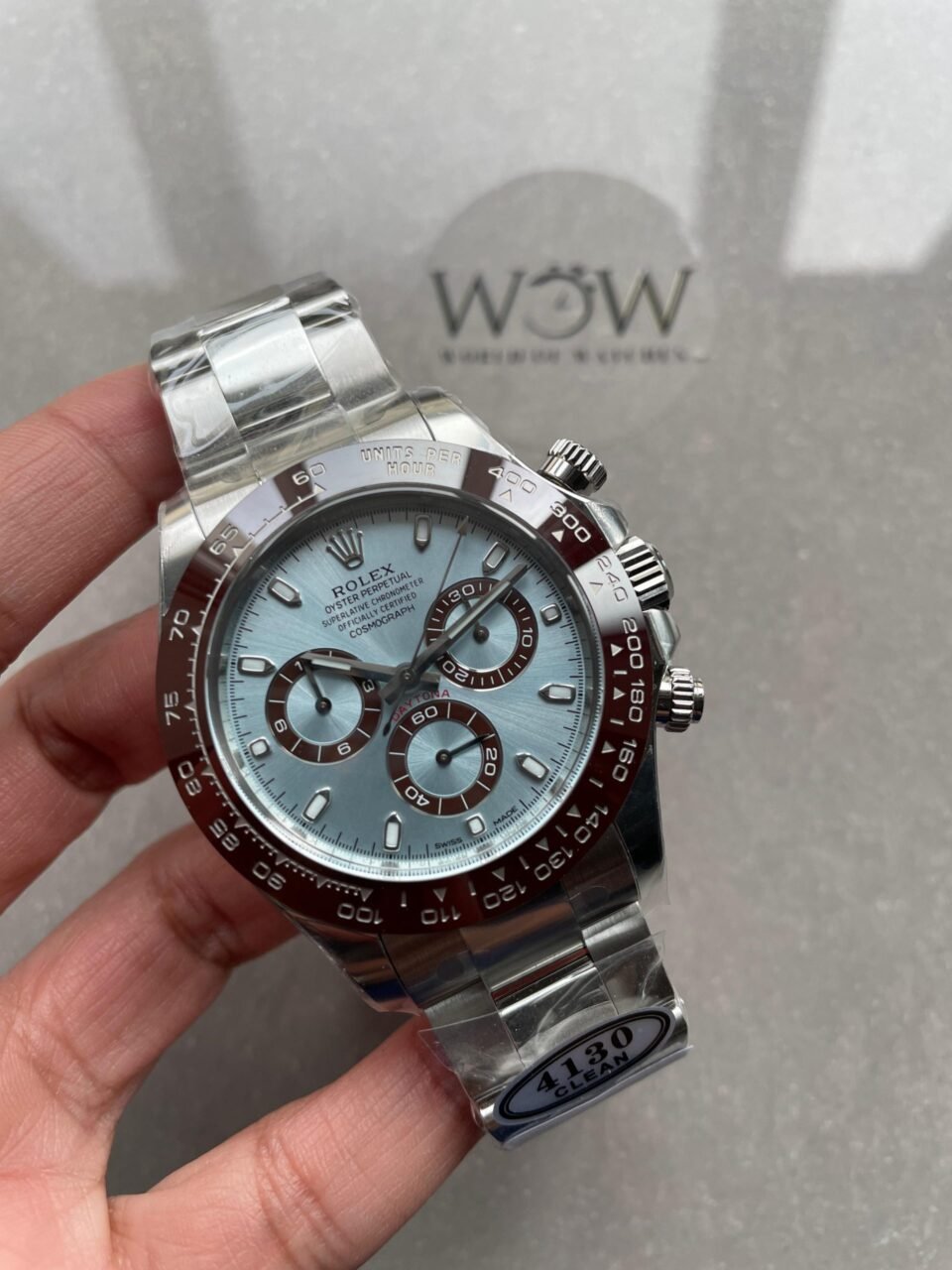 Daytona 116506 50th Anniversary Clean 1:1 Best Edition Ice Blue Dial Lume Markers on SS Bracelet SA4130 V2