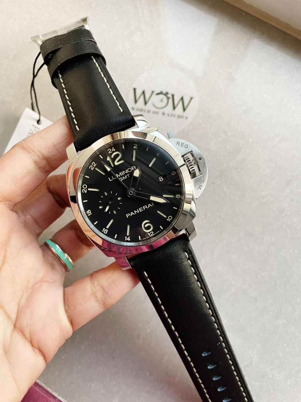 PANERAI PAM531 Q VSF 1:1 BEST EDITION ON BLACK LEATHER STRAP P.9003 SUPER CLONE MOVEMENT V2 - Image 2