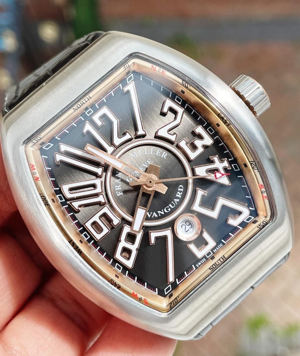 Vanguard V45 Titanium ZF 1:1 Best Edition Gray Dial on Broiwn Rubber Strap MIYOTA 9015 - Image 6