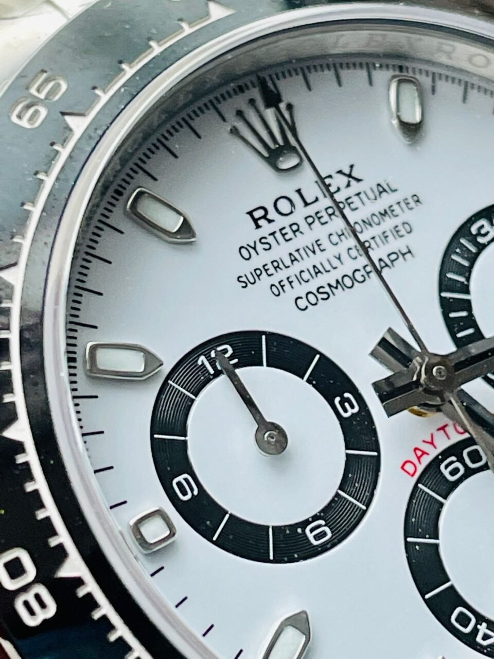 Daytona 116500 1:1 PANDA Best Edition CF 904L SS Case and Bracelet White Dial CLEAN FACTORY - Image 9