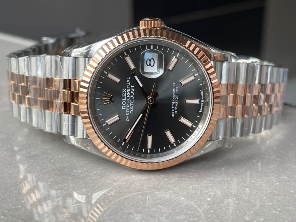 DateJust 36 SS 116231 VSF 1:1 Best Edition 904L Steel Gray Stick Dial on Jubilee Bracelet VS3235 - Image 5