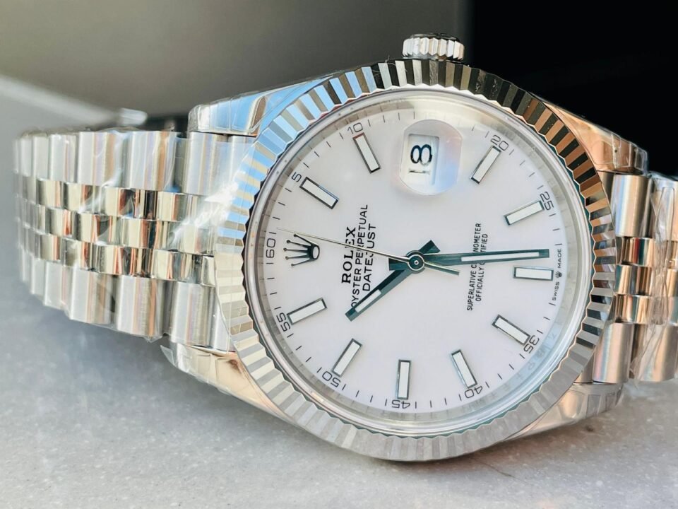 DateJust 41 SS VS Factory 1:1 Best Edition 904L Steel White Dial on SS Jubilee bracelet - Image 4