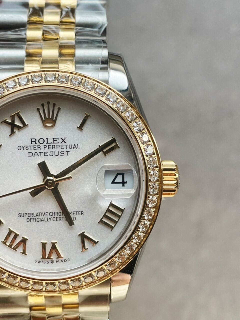 Datejust 31mm 278273 YG/SS White Dial Diamond Bezel on YG/SS Jubilee Bracelet - Image 7