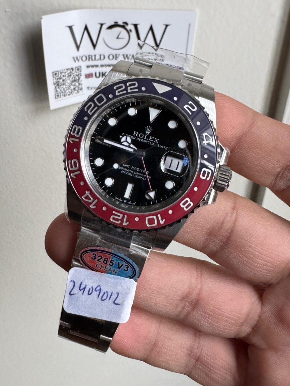 GMT-Master II 126710 BLRO Blue/Red PEPSI Ceramic Clean Factory Best Edition on Oyster Bracelet DD3285 CHS GMT Master - Image 3