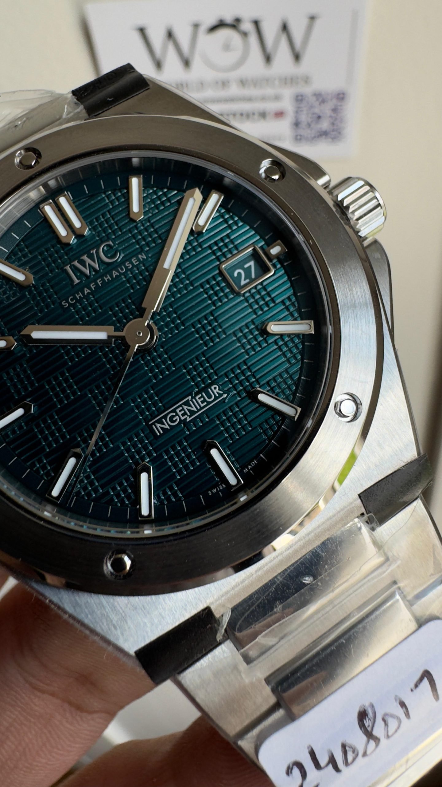 Ingenieur IW328903 SS V7F 1:1 Best Edition Green Dial on SS Bracelet A2892 - Image 3