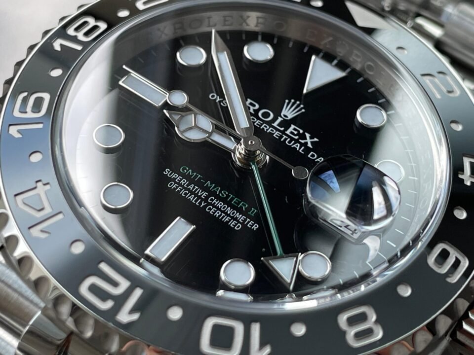 Clean GMT-Master II 126710 GRNR Bruce wayne Black/Gray Ceramic 904L Steel Clean 1:1 Best Edition on Jubilee Strap DD3285 - Image 4