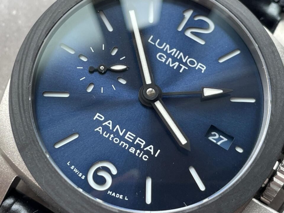 Luminor GMT PAM01279 TI Blue Dial Stick on Leather Strap VSF P9010 - Image 7