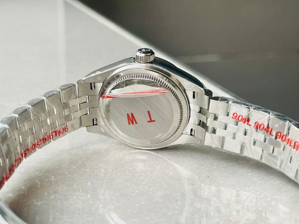 Datejust 28mm 904L SS Black Dial Diamond markers on SS Jubliee Bracelet - Image 9