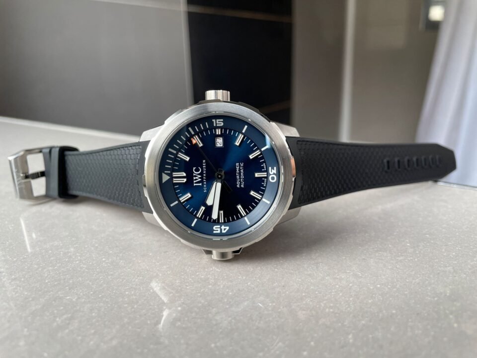 Aquatimer SS IW3290 V6SF 1:1 Best Edition Blue Dial on rubber Bracelet A2892 - Image 8