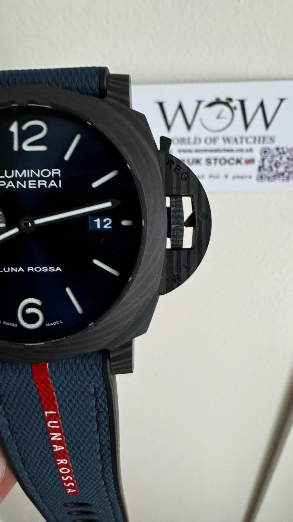 PAM1529 Luna Rossa Carbotech VSF 1:1 Best Edition on Blue Fabric Strap P.9010 - Image 2