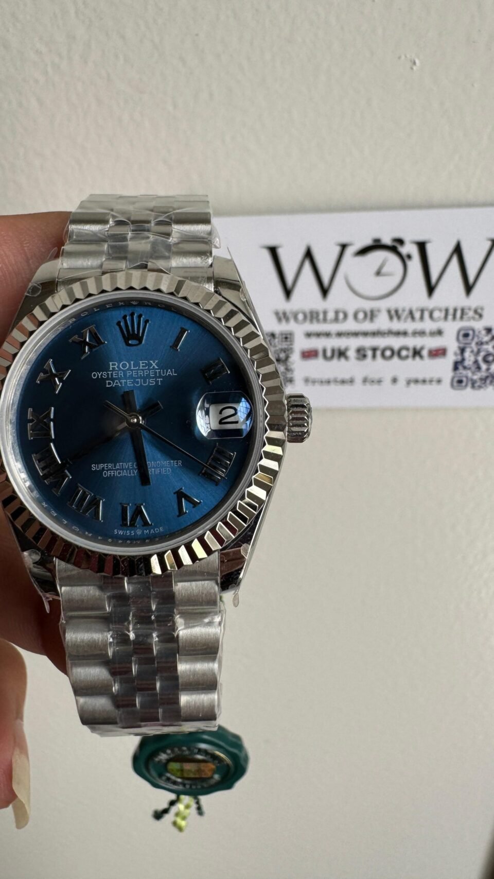 Datejust 31mm SS WF Best edition 904L Steel Blue dial Roman markers - Image 2