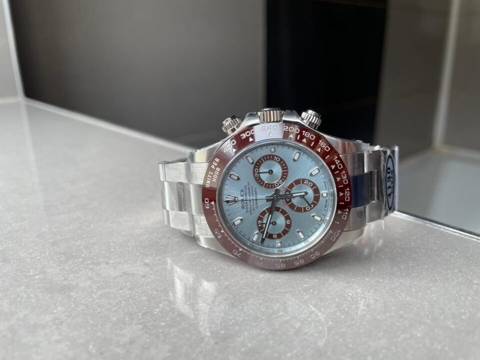 Daytona 116506 50th Anniversary Clean 1:1 Best Edition Ice Blue Dial Lume Markers on SS Bracelet SA4130 V2 - Image 4