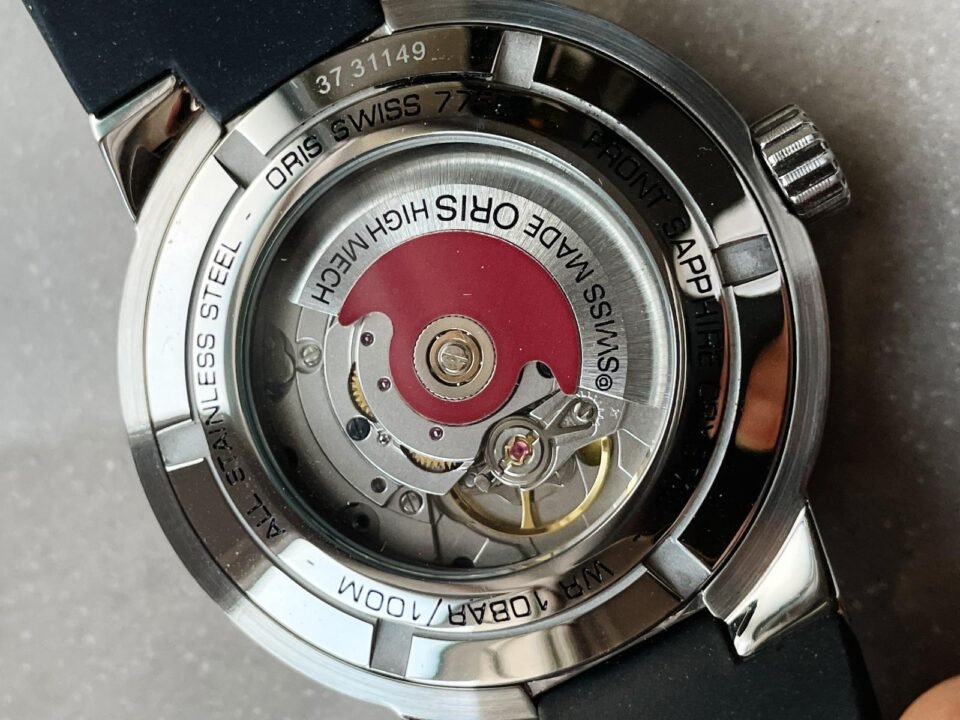 TT1 DAY DATE 42.00 MM 1:1 SS Black dial Rubber strap OG factory oris - Image 11