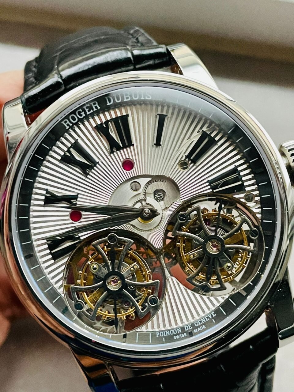 Double Flying Tourbillon Dual Tourbillion RDDBHO0562 BBRF SS Silver Dial Swiss RD100 - Image 6