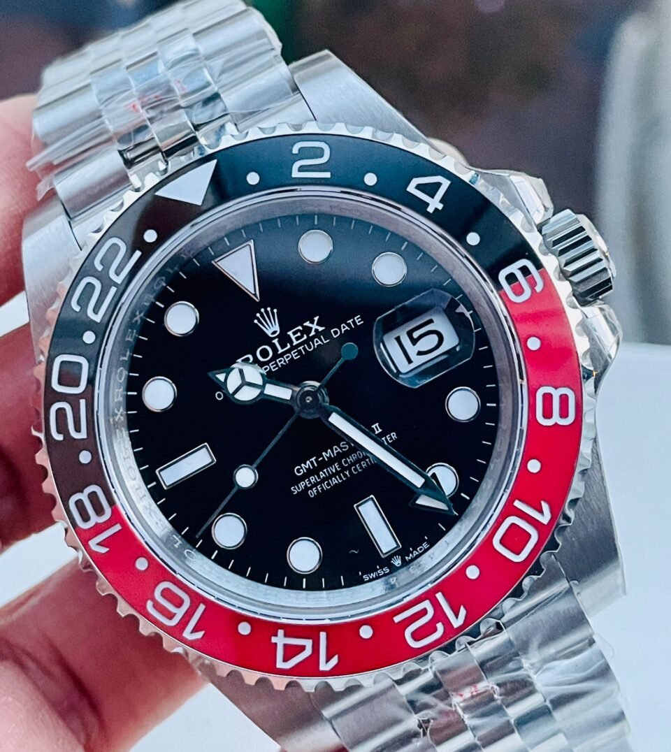 GMT Master II 16710 GMF V5 COLA 904L SS 1:1 RED BLACK Bezel Best Edition on Jubilee Bracelet - Image 2