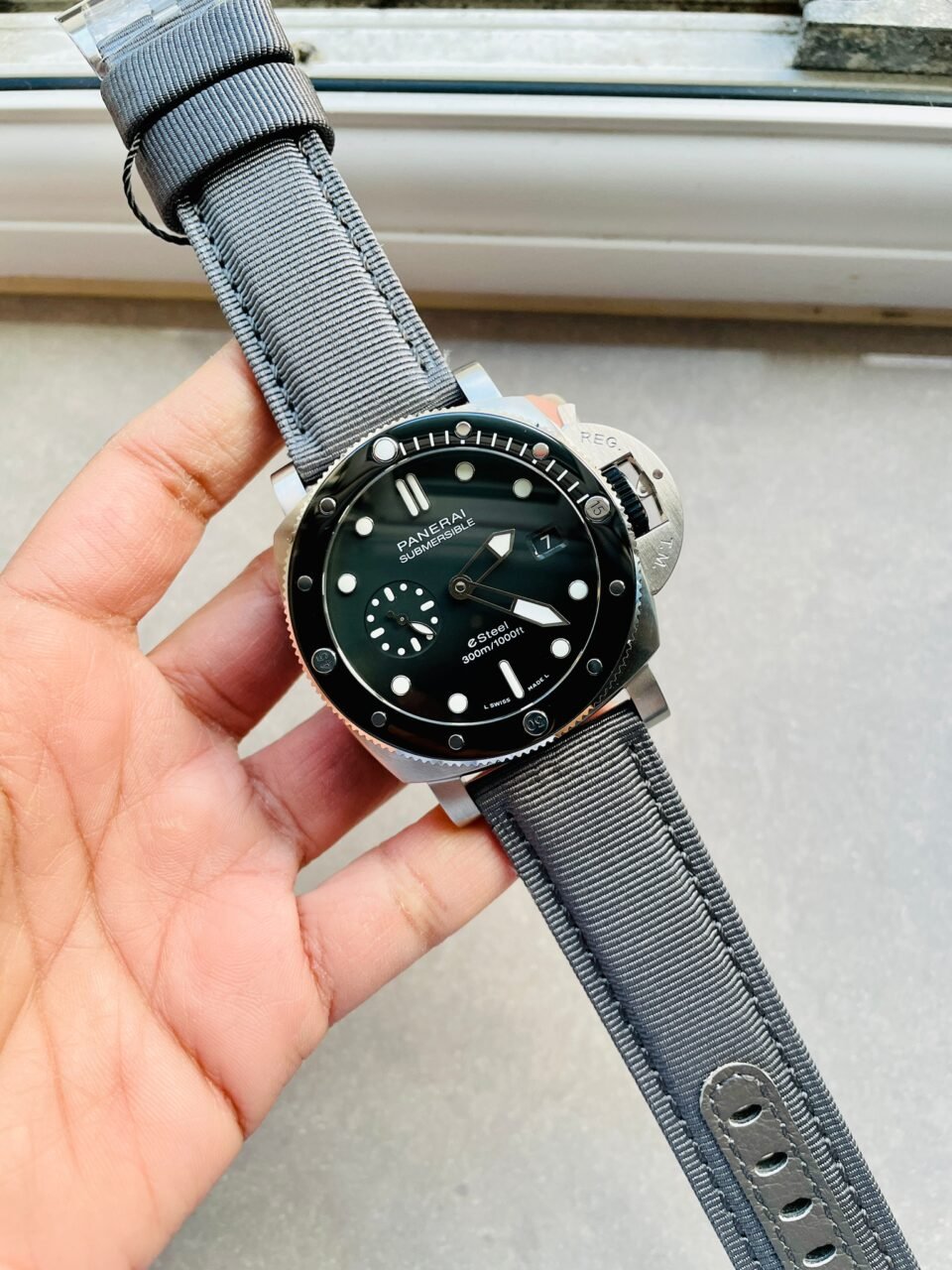 PAM1288 Y SBF 1:1 Best Edition Gray Dial on Gray Nylon Strap P900