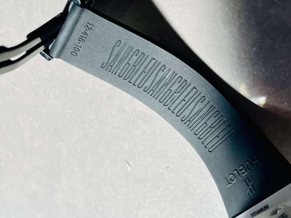 Big Bang Sang Bleu II White Ceramic BBF Best Edition on White Rubber Strap A1240 - Image 14