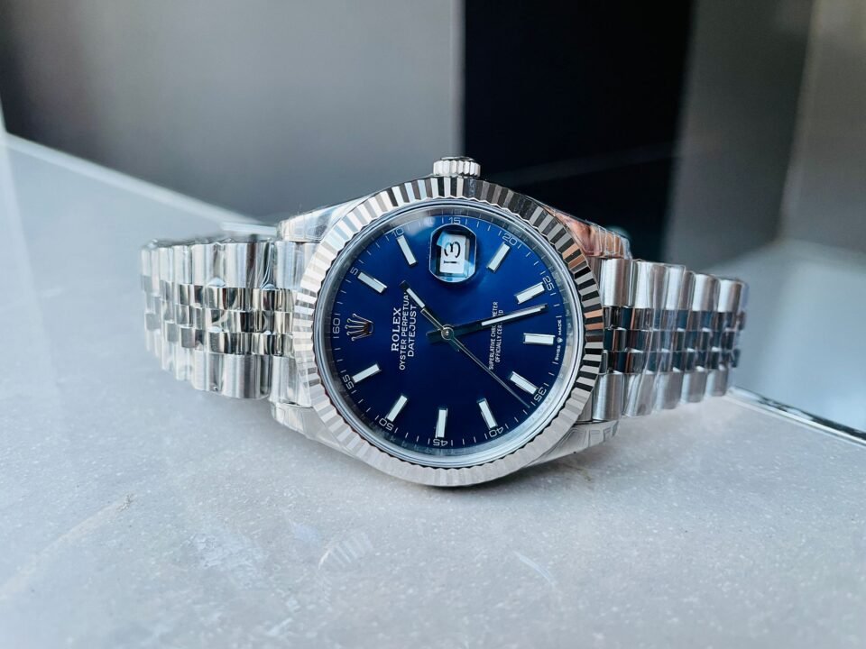 DateJust 41 SS VS Factory 1:1 Best Edition 904L Steel Blue Dial on SS Jubilee bracelet - Image 4