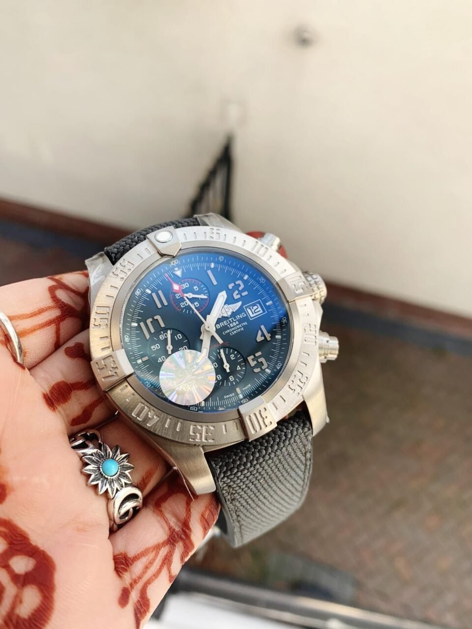 Avenger Bandit Titanium GF 1:1 Best Edition Gray Dial on Gray Nylon Strap A7750