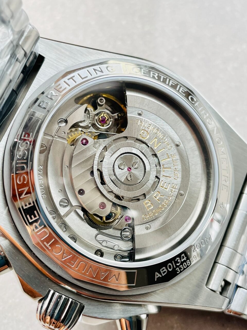 Chronomat SS  Copper dial Two Tone Bracelet Watch GF Factory 7750 movement - Image 14