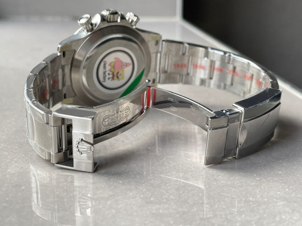 Daytona 116500 DAYTONA 1:1 Best Edition CF 904L SS Case and Bracelet White Dial Silver bezel SA4130 - Image 10