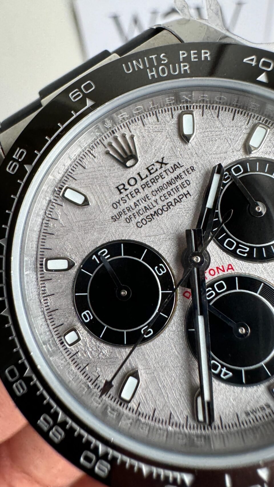 Daytona 116519 QF 1:1 Best Edition Meteorite Dial on Oysterflex Strap SH4130 V3 (Gain Weight) - Image 4