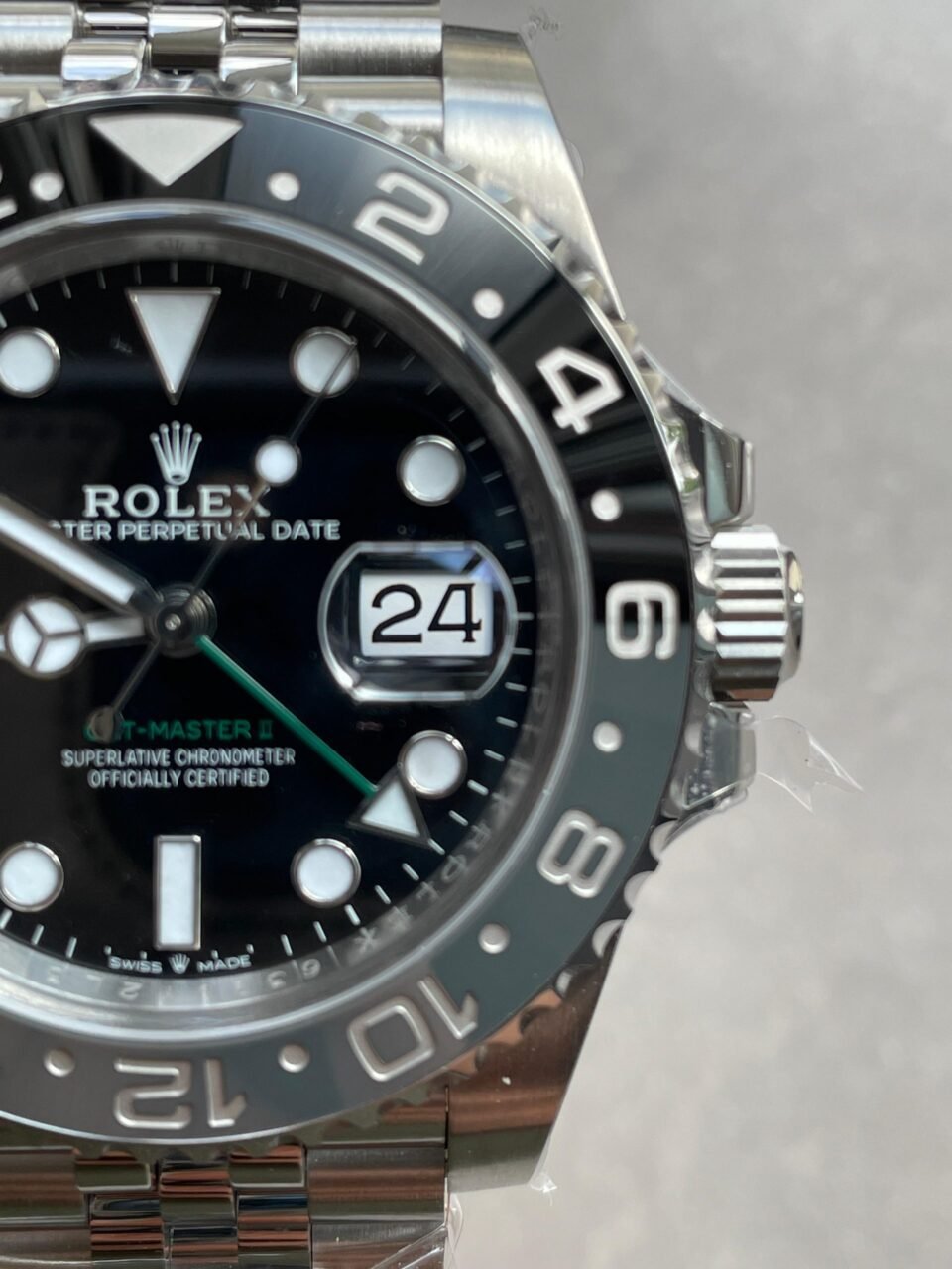 Clean GMT-Master II 126710 GRNR Bruce wayne Black/Gray Ceramic 904L Steel Clean 1:1 Best Edition on Jubilee Strap DD3285 - Image 5