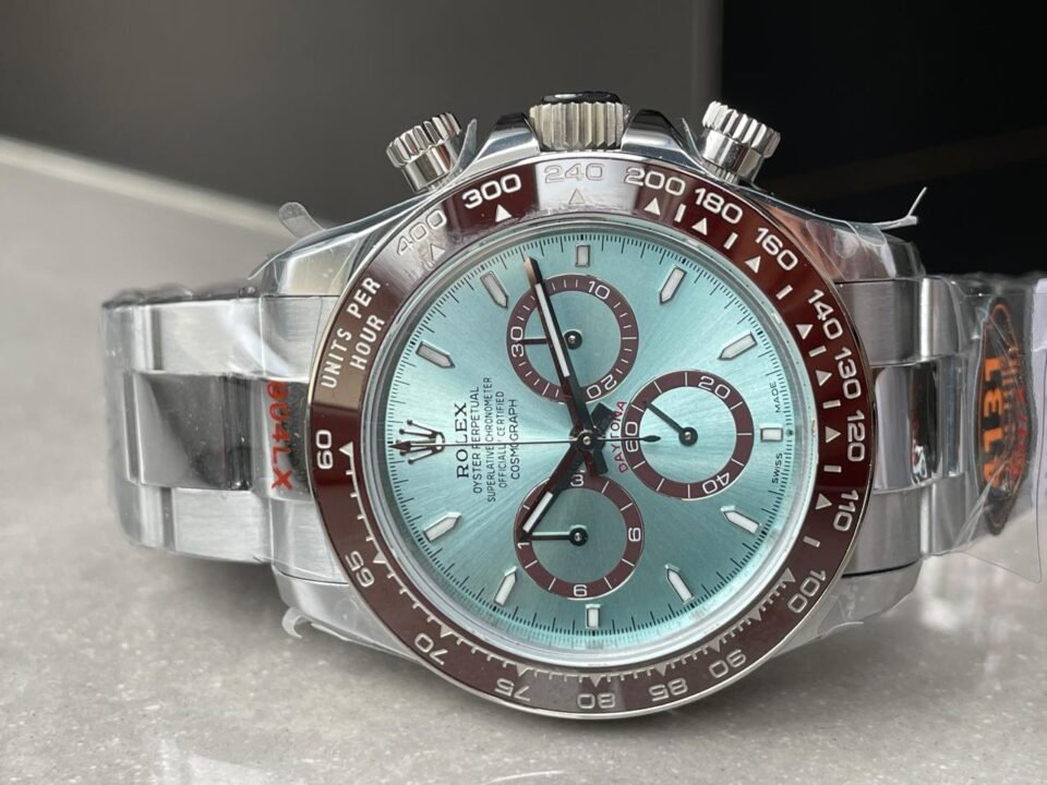 Daytona 116506 904L SS Ice Blue Dial with open Back on SS Bracelet QF V2 Asia 4130 - Image 5