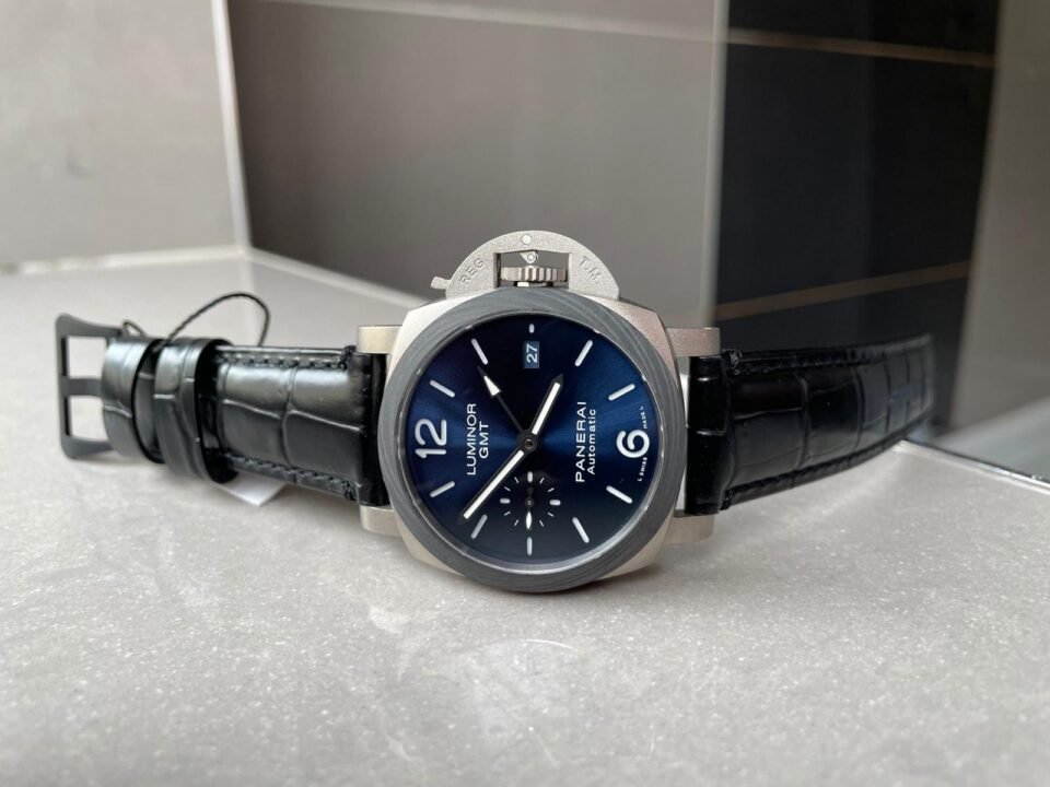 Luminor GMT PAM01279 TI Blue Dial Stick on Leather Strap VSF P9010 - Image 8