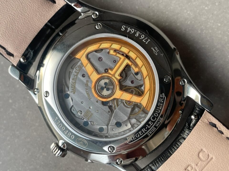 Master Ultra Thin Moon SS Black Dial on Black Leather Strap GF V4 MY9015 - Image 9