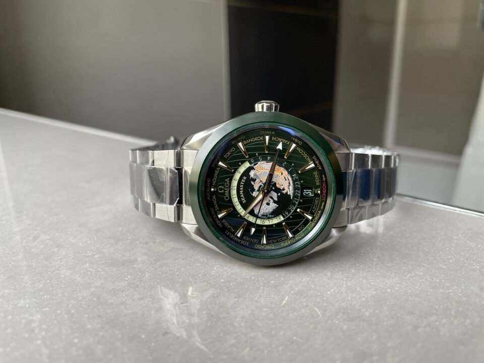 Seamaster Aqua Terra Worldtimer VSF 1:1 Best Edition Green Dial on SS Bracelet A8938 - Image 4