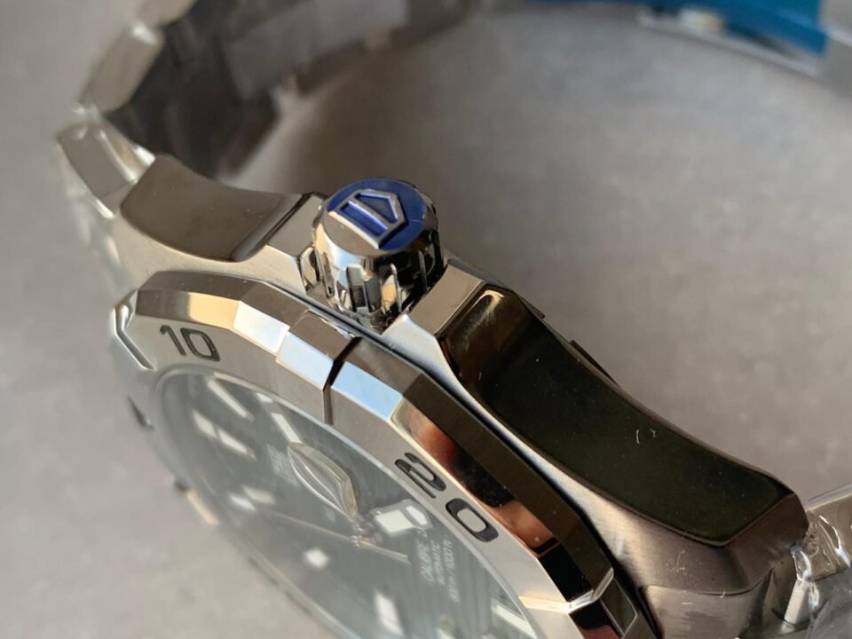 Aquaracer Calibre 5 SS 41mm OGF 1:1 Best Edition steel Bezel Green Dial on SS Bracelet SW200 - Image 6