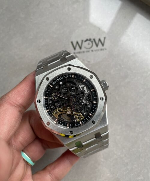 Royal Oak 41mm Openworked 15407 SS APSF 1:1 Best Edition on SS Bracelet A3132