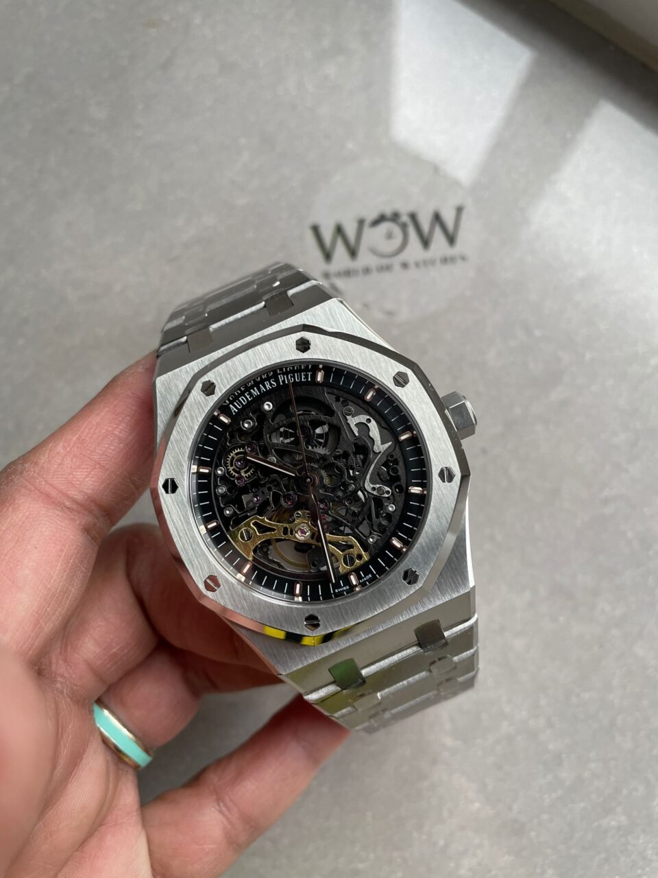 Royal Oak 41mm Openworked 15407 SS APSF 1:1 Best Edition on SS Bracelet A3132