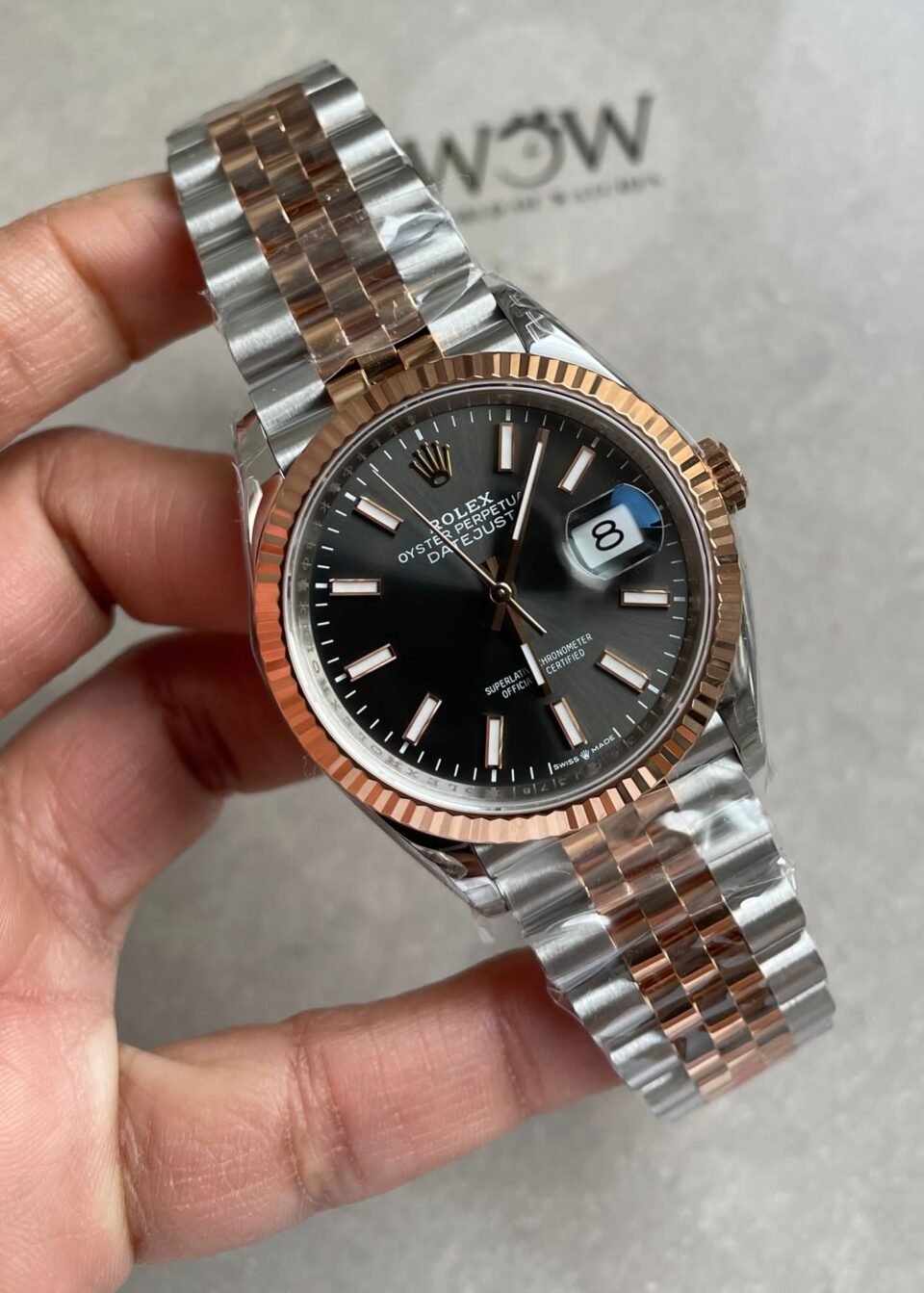 DateJust 36 SS 116231 VSF 1:1 Best Edition 904L Steel Gray Stick Dial on Jubilee Bracelet VS3235