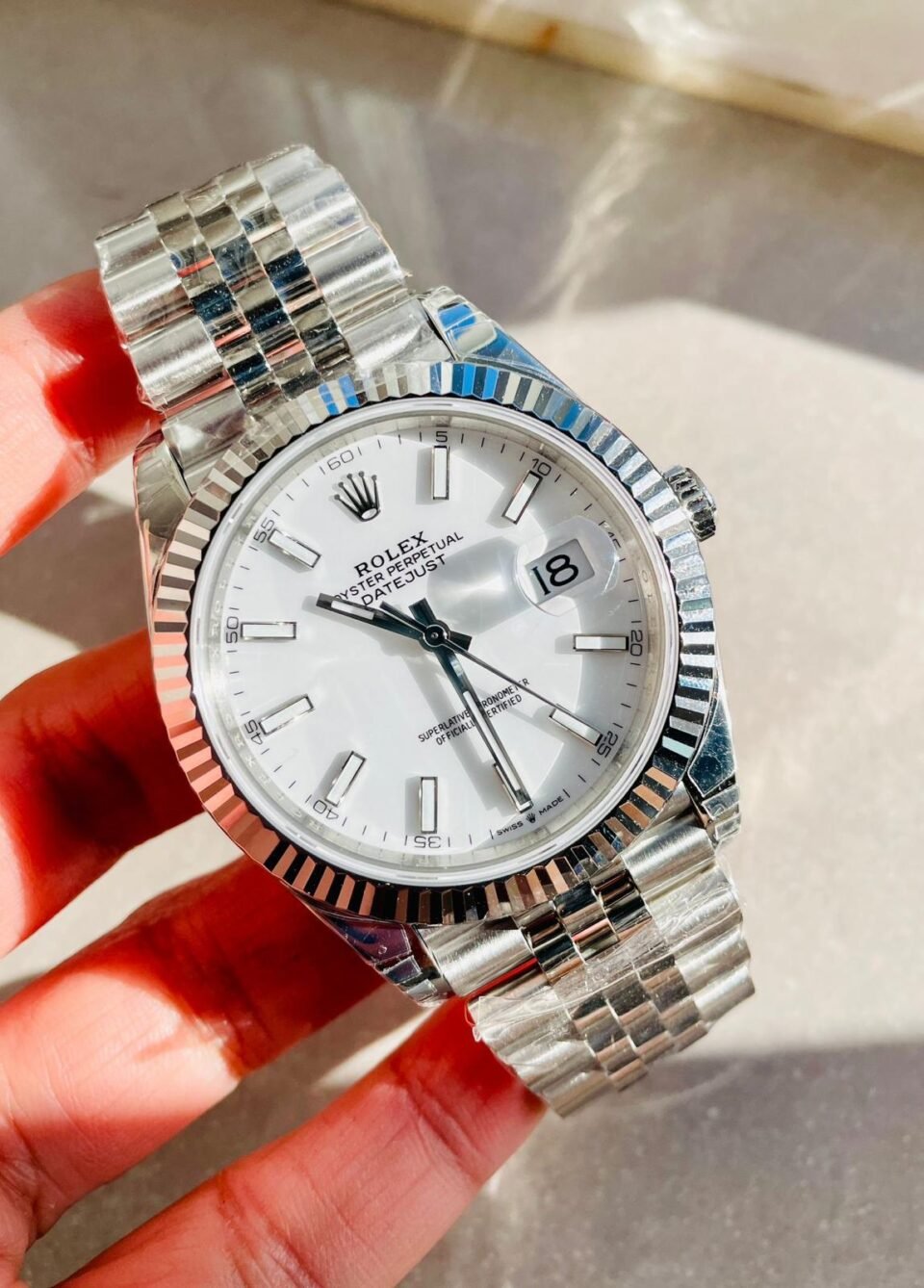 DateJust 41 SS VS Factory 1:1 Best Edition 904L Steel White Dial on SS Jubilee bracelet - Image 13