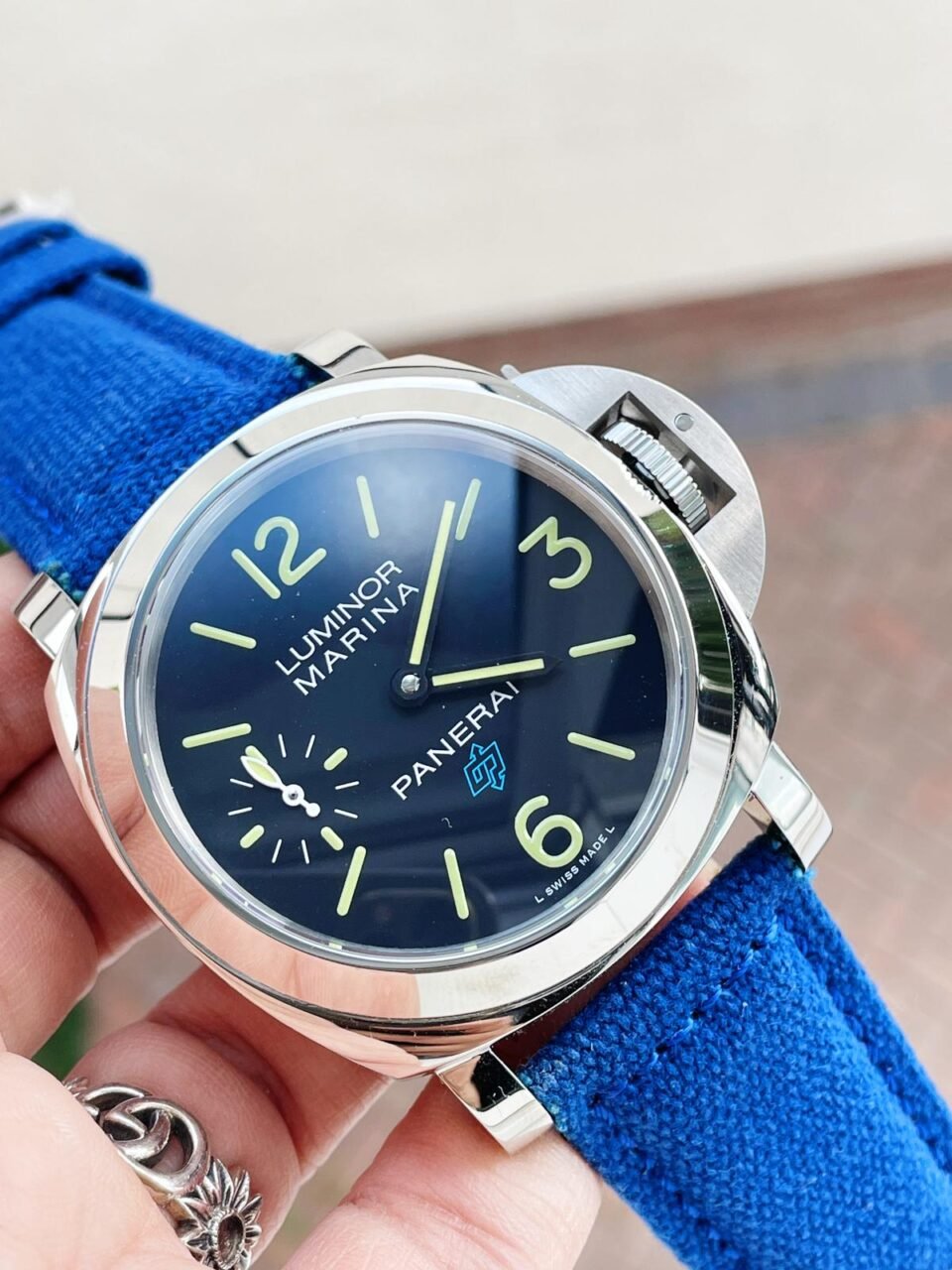 PAM777 HWF Factory on Blue Lether Strap Aisan 6497-2 - Image 4