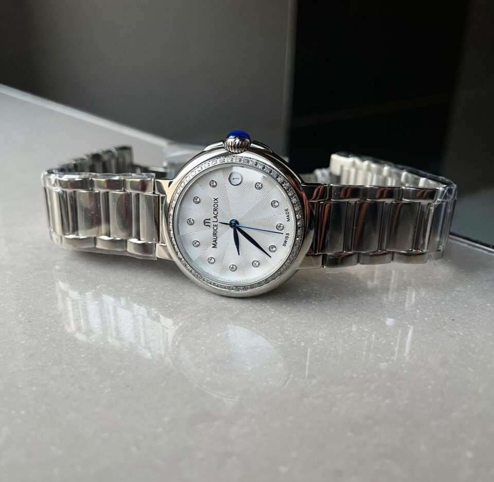 FIABA Date 36mm 1:1 Stainless steel case Diamond bezel on white dial - Image 4