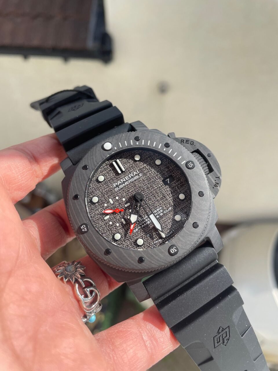 PAM Submersible 01039 Luna Rossa - 47mm 28800 Asian movement Black Strap - Image 3