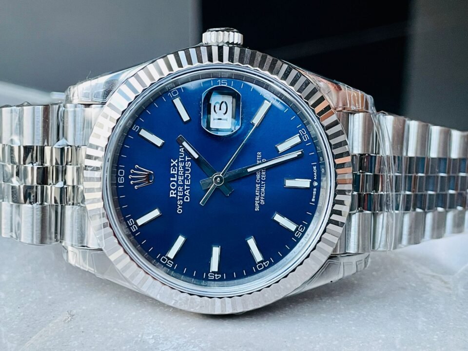 DateJust 41 SS VS Factory 1:1 Best Edition 904L Steel Blue Dial on SS Jubilee bracelet - Image 2