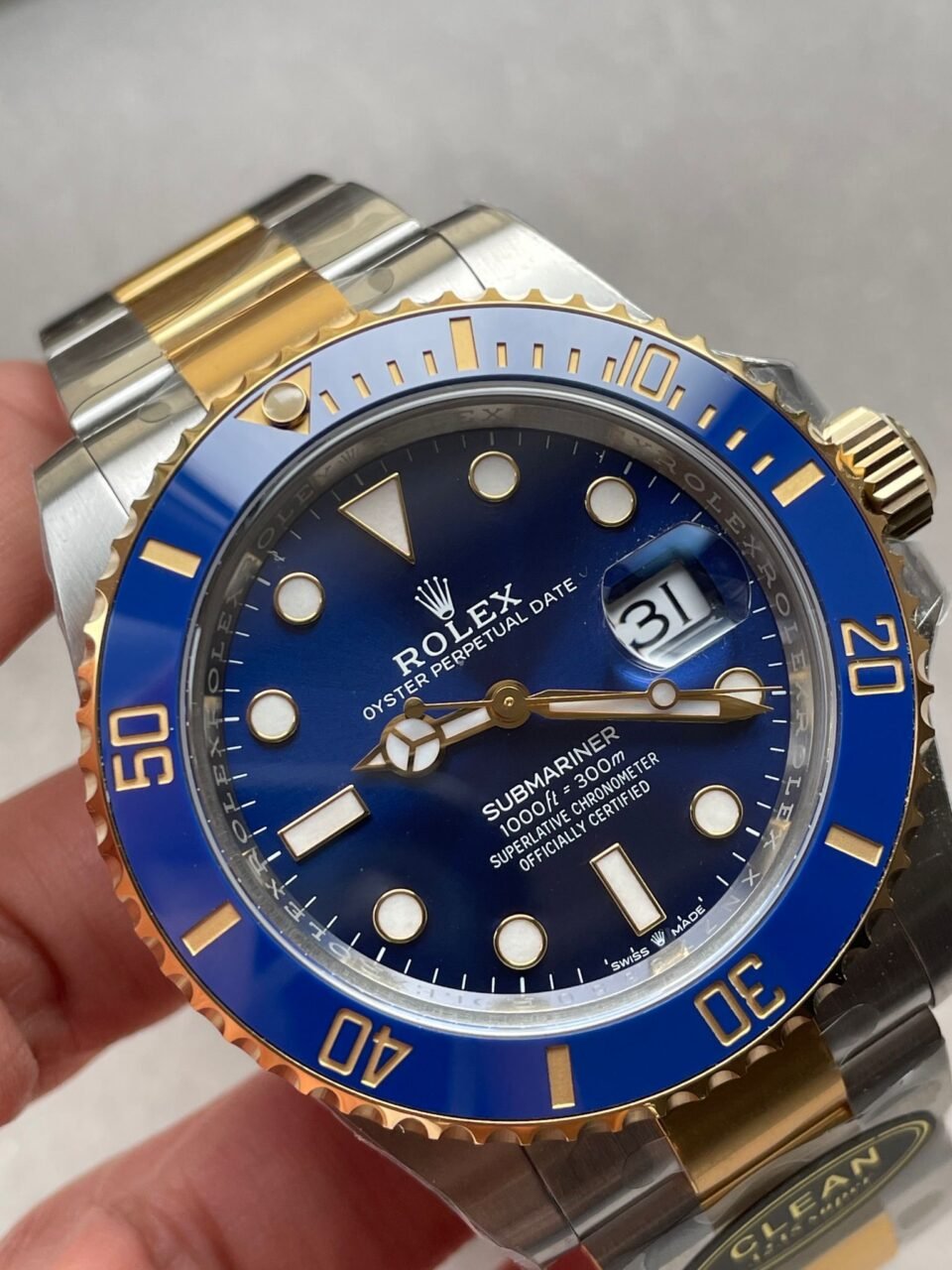 Submariner 126613LB Bluesy 904L YG/SS Blue Dial on YG/SS Bracelet CLEAN VR3235 - Image 4