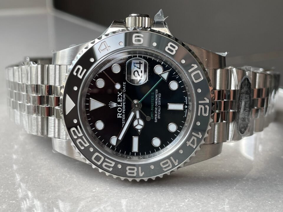Clean GMT-Master II 126710 GRNR Bruce wayne Black/Gray Ceramic 904L Steel Clean 1:1 Best Edition on Jubilee Strap DD3285 - Image 6