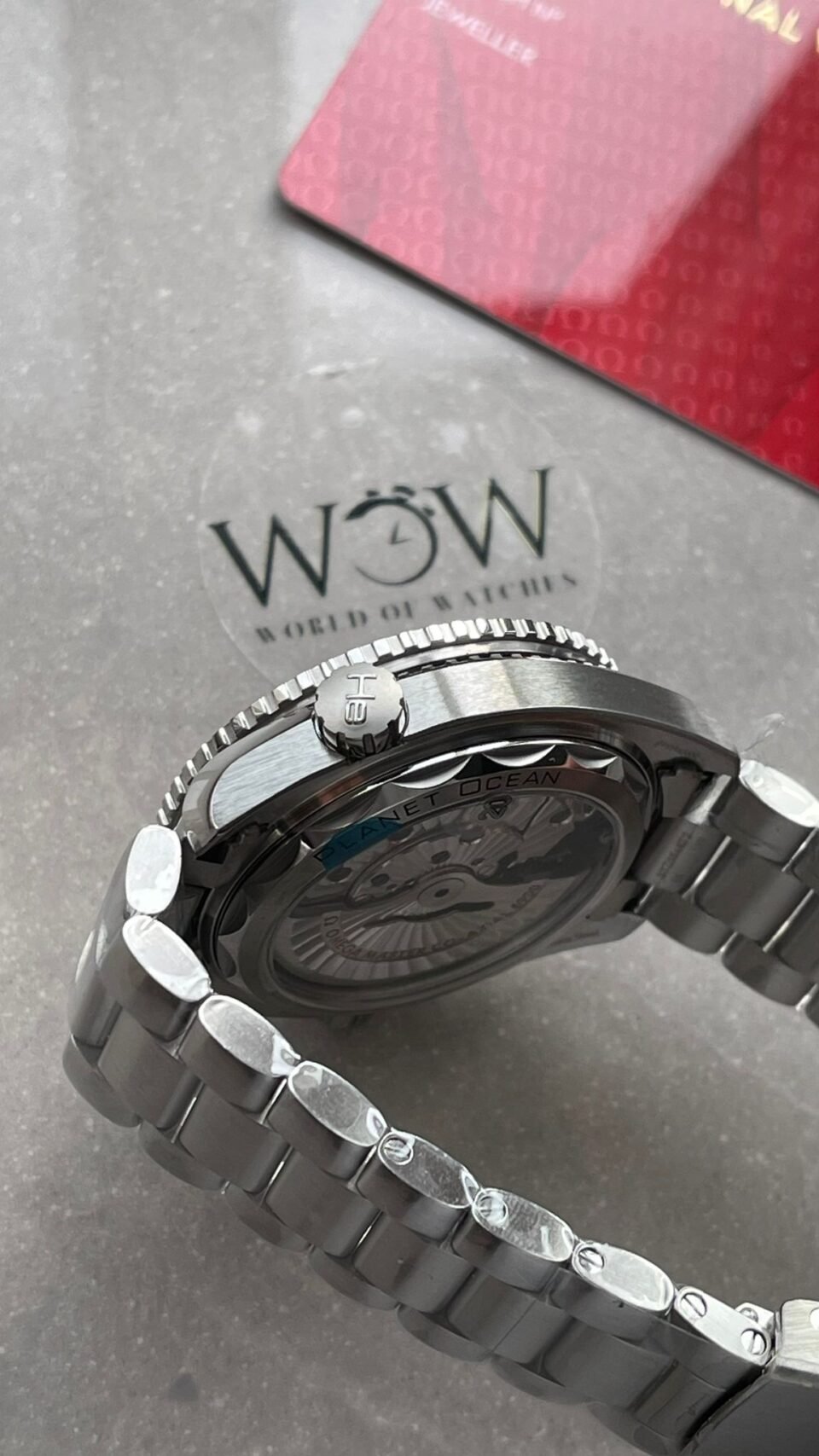 Planet Ocean 43.5mm SS VSF 1:1 Best Edition  blue ceramic Bezel blue Dial on SS Strap A8900 - Image 6