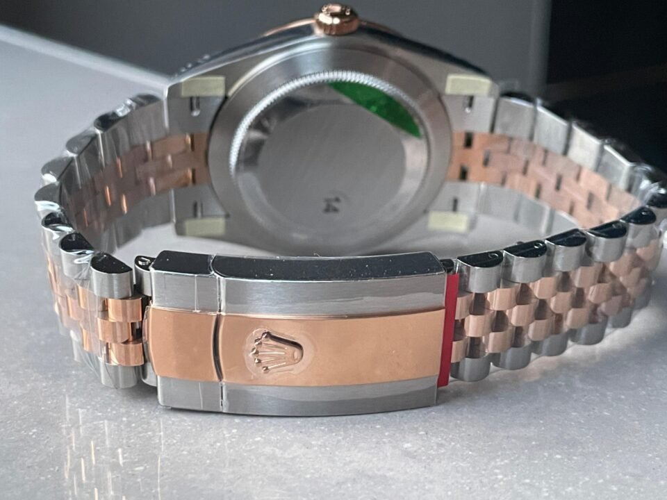 Datejust 41mm 126331 904L RG/SS Fltued Bezel Pattern Motif Grey Dial Stick on RG/SS Jubilee Bracelet VSF VS3235 - Image 8