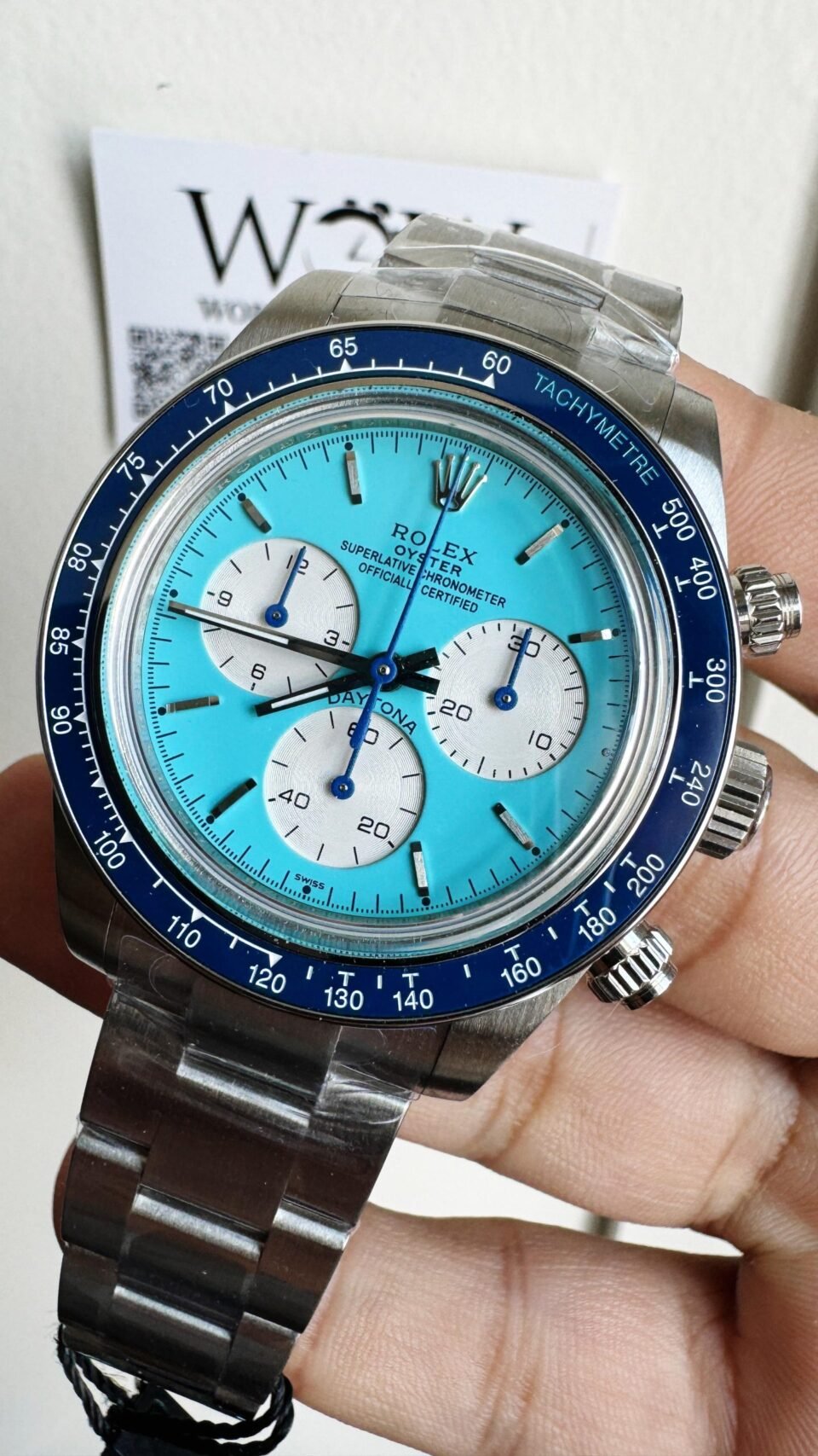 Daytona SS ADGF Best Edition Ice Blue Dial on SS Bracelet SA4130 - Image 5