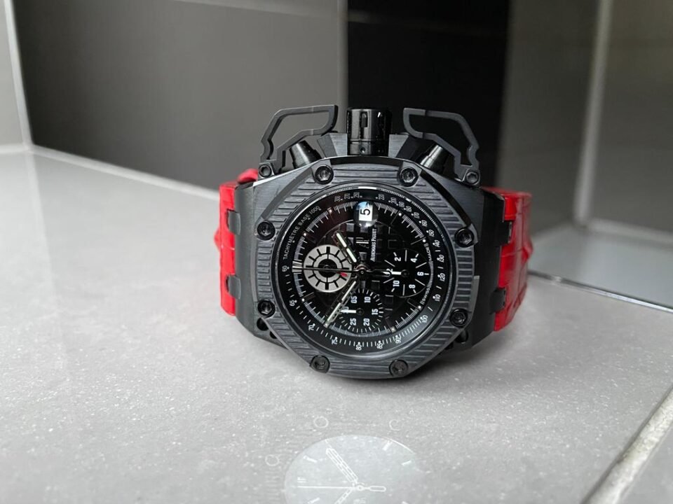 Royal Oak Offshore Survivor IPF 1:1 Limited Edition on Red Leather Strap A7750 - Image 8